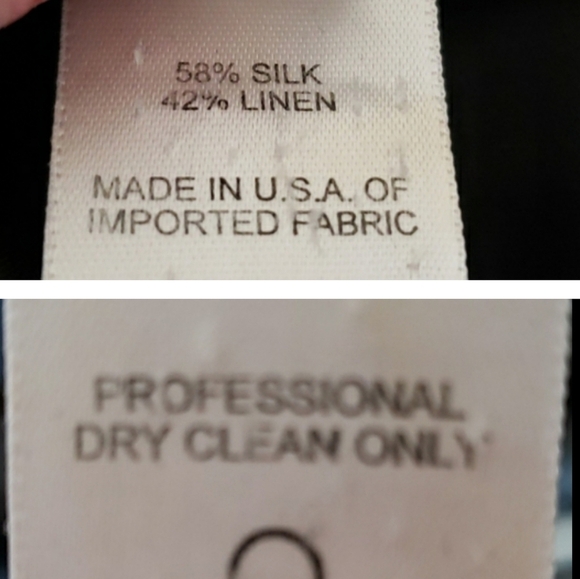 Oscar de la Renta Silk Twill Pants Black Luxury Cropped Celeb Style Elegant Chic - Picture 10 of 15